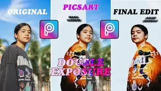 How to make Double Exposure in PicsArt | Niana Guerrero Double Exposure | PicsArt Tutorial