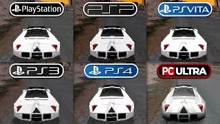 Need for Speed II (1997) PS1 vs PSP vs PS Vita vs PS3 vs PS4 vs PC Ultra | (Side by Side)