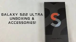 Sky Blue Galaxy S22 Ultra Unboxing & Accessories!