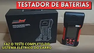 O MELHOR QUE JÁ TESTEI - Testador de Baterias COM IMPRESSORA - Ferramenta Para Testar Baterias
