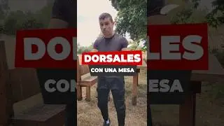 Dorsales SOLO con una mesa.    #fitness #espalda #gymexercises #cardioencasa