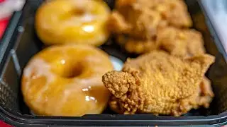 How To Eat KFC's Chicken And Donuts