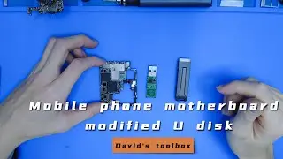 Used cell phone motherboard can also be converted into a USB flash drive!