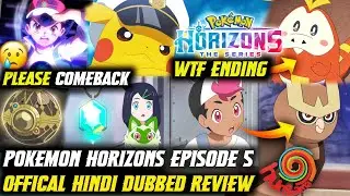 Ash Please Comeback 😭 Pokemon Horizons Episode 5 Official Hindi dubbed Review | Roy Caught Fuecoco