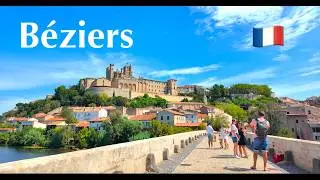 Béziers, France   Walking in Béziers, France - Walking in France 4K UHD