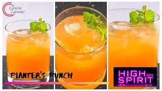 Planter's Punch | Cocktail | White Rum Based | 6 Ingredient Recipe | High On Spirit