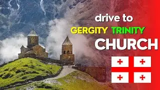 Drive to Gergeti Trinity church Kazbegi : VLOG