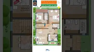 North Facing 4BHK Duplex House Plan in 172 sq yards area 