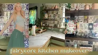 KITCHEN MAKEOVER ON A BUDGET | cottagecore aesthetic