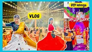 Vlog : Itna sab Possible nhi hota agr ! DIY lehnga for Traditional Day !