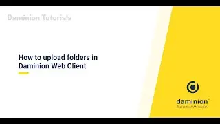How to upload folders in Daminion Web Client