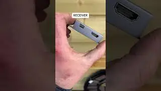 Using an HDMI extender over ethernet cable to view CCTV! . We used this HDANYWHERE HDMI extender