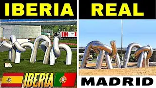 Madrid: ETS2 vs Real - Iberia DLC vs Real Life | Comparing with Real Locations ● ETS2