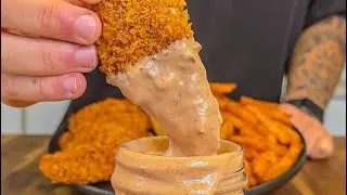 Healthy & Easy Raising Canes 🍗🍟💪🏼 #raisingcanes #fakeaway #highprotein #lowcalorie