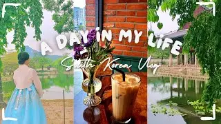 south korea vlog | gyeongbokgung palace, hanbok rental, cafe visits