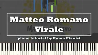 Matteo Romano - Virale (piano tutorial) Sanremo 2022