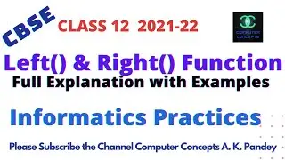 USING LEFT() AND RIGHT() FUNCTIONS | HOW TO USE LEFT() AND RIGHT() FUNCTIONS IN MYSQL | SQL LEFT