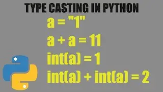 Type Casting in Python for BEGINNERS (EASY)! 🤩