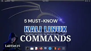 5 Must-know Kali Linux Commands for Beginner | LabViet #1 🕵🏿