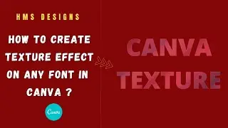 How to Create texture effects on any font in Canva ?
