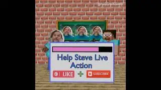 Steve Minecraft teaches Steve live action singing 😲 