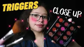 ASMR💄 MAKE UP triggers VERY 🔍 Close up 👀 VIVI ASMR