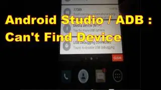 Android Studio / ADB : Can't Find Device, Lollipop issue