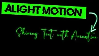 New Viral Black Screen Shinning  Text Animation Alight Motion| XML file in description box 🥀✨