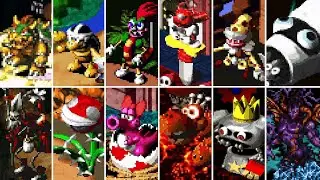 Super Mario RPG - All Bosses + Secret Bosses