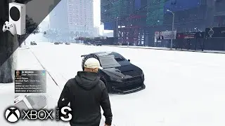GTA Online Snow (GTA 5) Xbox Series S Gameplay