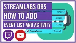 Streamlabs OBS - How to Setup Event List and Stream Activity