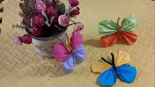 MANUALIDAD: MARIPOSA DE PAPEL | DECORACIONES