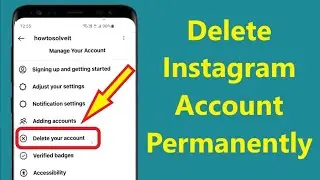 How to Delete Instagram account Permanently? #deleteig