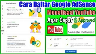 Cara Daftar Google AdSense Youtuber Pemula || Monetisasi YouTube 2022