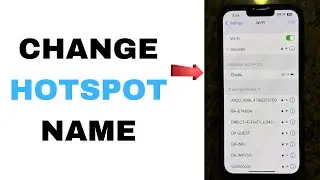 Change iPhone Hotspot Name