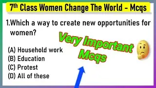 MCQ Questions for Class 7 Civics Women Change the World with Answers | Women Change the World Mcq