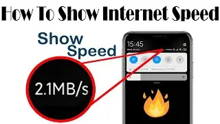 How To Set Internet Speed Meter On Smartphone Screen | How To Enable Internet Speed Icon In Android