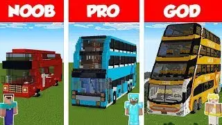 Minecraft NOOB vs PRO vs HACKER BUS #trending #shorts