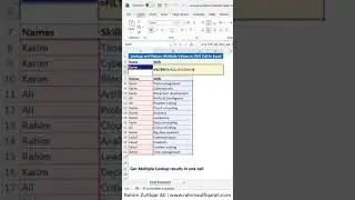 Lookup and Return Multiple Values in ONE Cell in 
