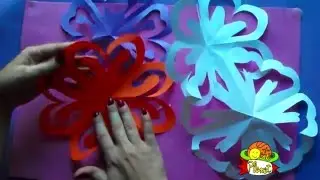 Como hacer un copo de nieve