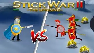 Spearos VS Atreyos. Campaign Level 1. Stick War 2: The Uprising.