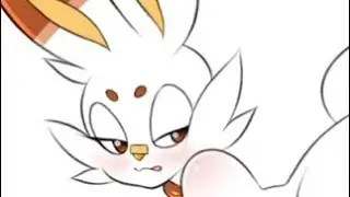 Plump Scorbunny's bubbly farts
