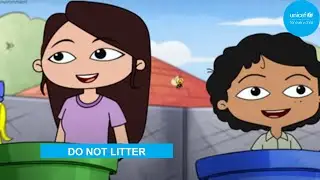 Biju, Tuli and FrisBee - Don't  Litter