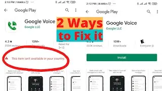 This item isn't available in your country | how to fix in play store | Two ways to fix it
