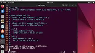 Configurer DHCP server sous Ubuntu