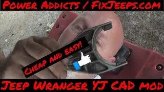 Jeep Wrangler YJ - Central Axle Disconnect (CAD) mod on the cheap and easy.