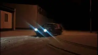 Golf 2 snow drift