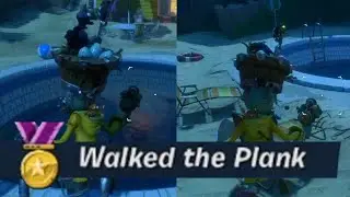"Walked The Plank" Town Center Zombies Medal - Plants vs Zombies Battle For Neighborville PVE Region