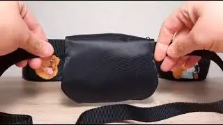 Embroidered dog treat bags