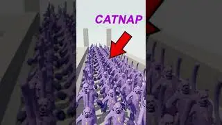 MUSKETEER GOD vs 100x CATNAP - Totally Accurate Battle Simulator TABS #shortsvideos